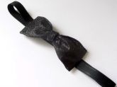 faixa laço preto glitter